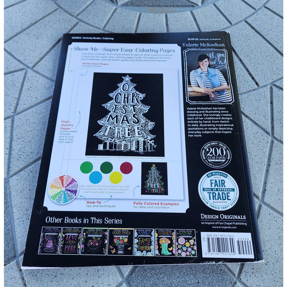 Chalk-Style Holiday & Nature Coloring Book Paperback Bundle - Picture 4 of 8